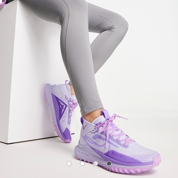 Women's Purple React Pegasus Trail 4 Gore-Tex Sneakers - Picture 7 of 8